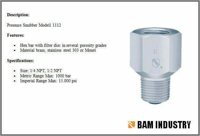 15.Pressure Snubber w