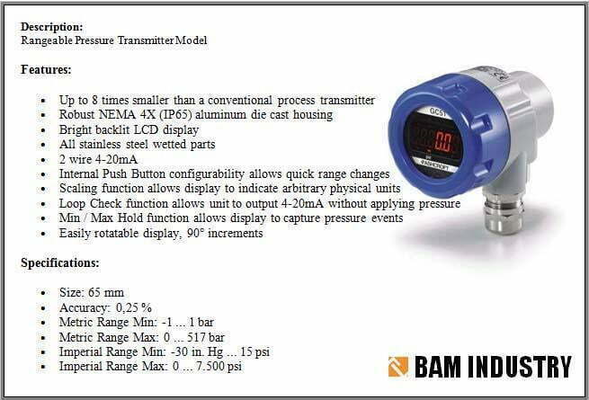 5.Pressure Transmitter w