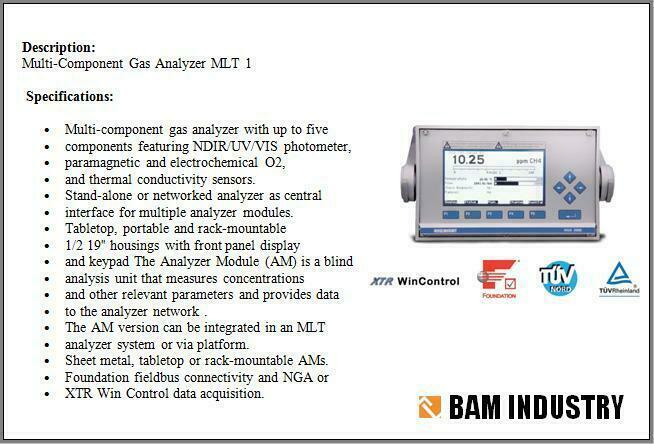 MLT CLD and FID Multi Component and Multi Method Analyzers and Analyzer Systems