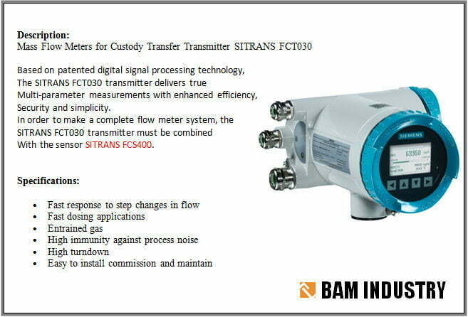 Mass Flow Meters for Custody Transfer TRANSMITTER