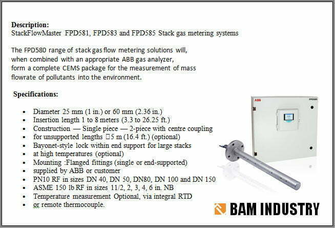 Stack gas flow metering system