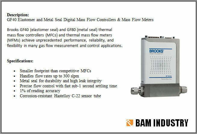 Thermal Mass Flow Controllers Flow Meters