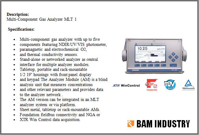 آنالایزر گاز - بام صنعت