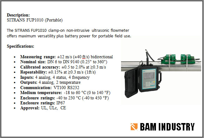  SITRANS FUP1010 (Portable)