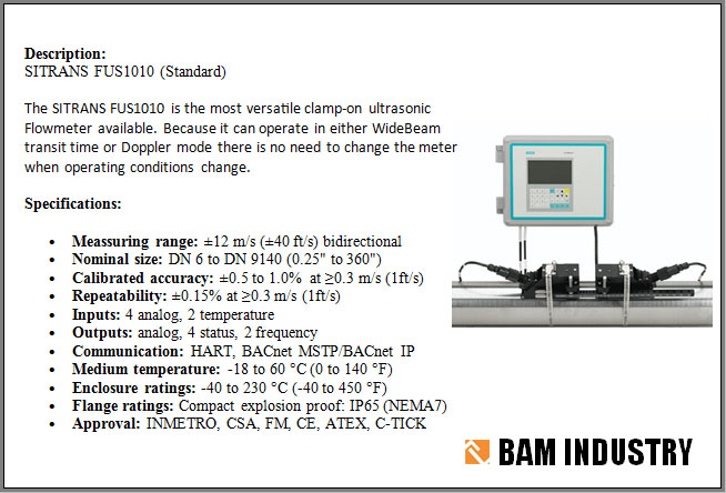 TYPE 1: SITRANS FUS1010 (Standard)